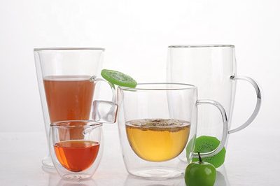 400Heat Resistant Double Wall Glassware tea drinking glass (5)
