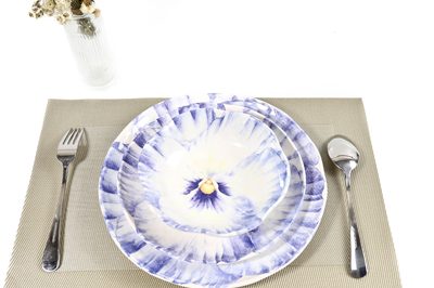 400Hot selling Flower melamine dinner dinnerware set (4)