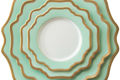 400New design sunflower ceramic plate gold rim plates dishes (1)