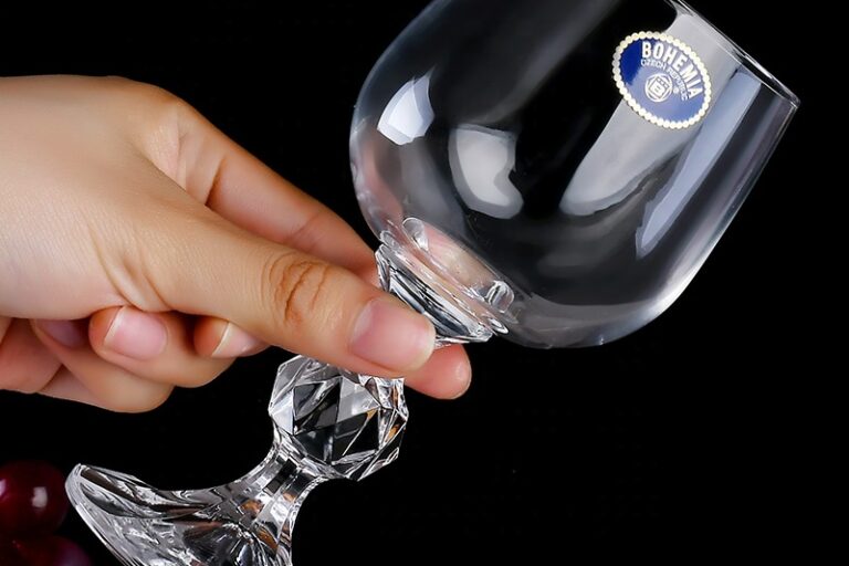 Classic Transparent Crystal Wine Glass Champagne Glassware (4)