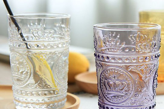 Heat Resistant Fancy Drinking Colored Engraved Glassware (1)