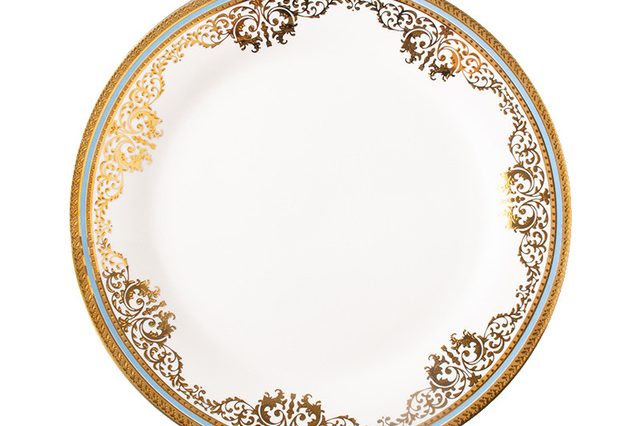 Royal China Dinner Set Gold Dinnerware Set (5)