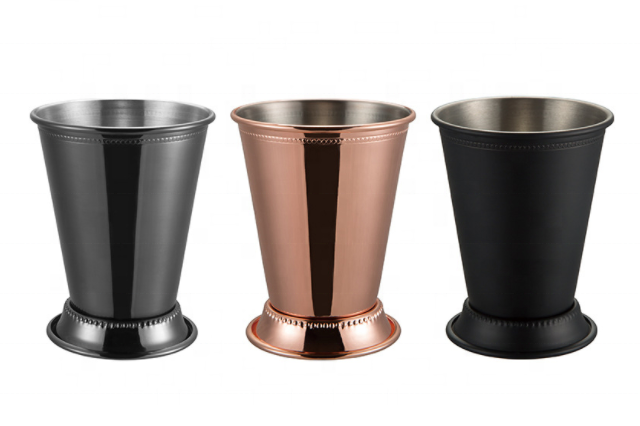 Stainless Steel Mojito Mint Jelep Cup Copper plated Mug (1)