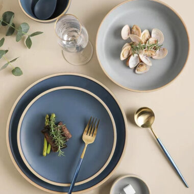 Colorful Ceramic Dinner Set for Home Use – Wholesale Vibrant Tableware