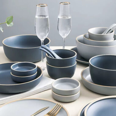 Colorful Ceramic Dinner Set for Home Use – Wholesale Vibrant Tableware