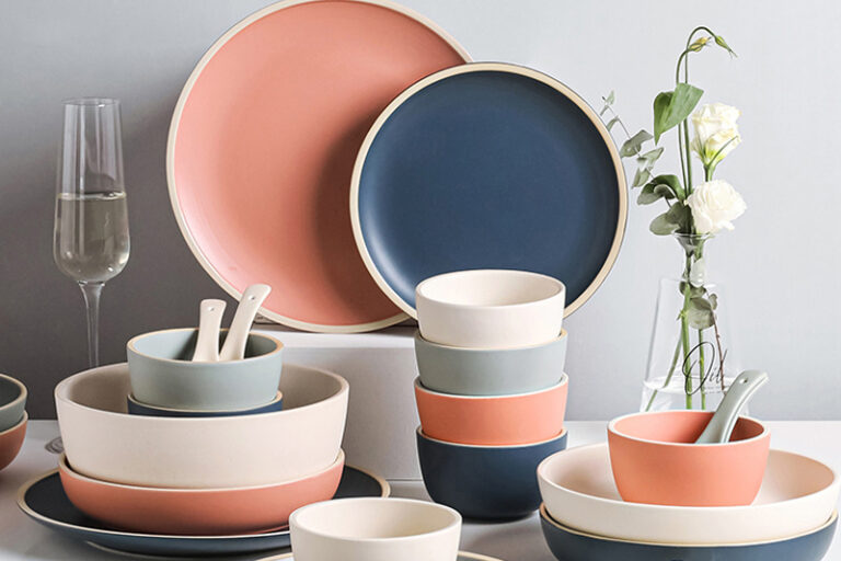 Colorful Ceramic Dinner Set for Home Use – Wholesale Vibrant Tableware