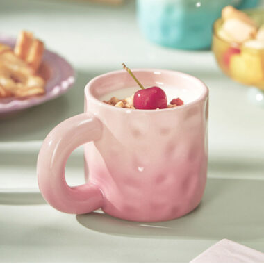 Gradient Nordic candy color cups and mugs for modern home crockery