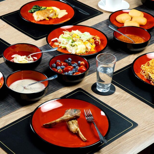 Classic Melamine Crockery Dinnerware with Timeless Design