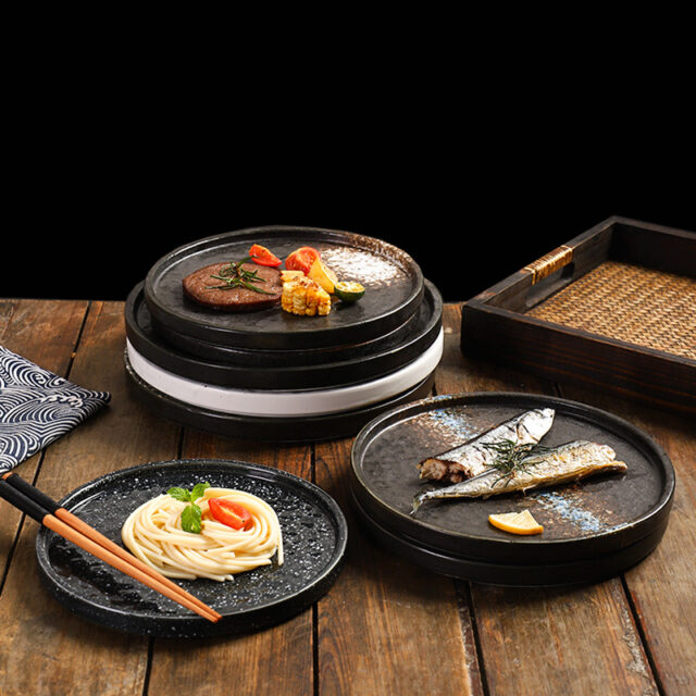 Japanese crockery pasta salad plates and dishes for restaurants and hotels