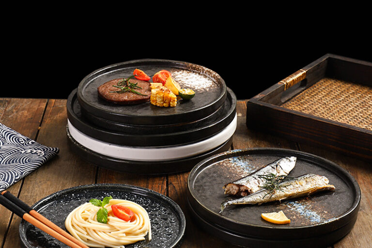 Japanese crockery pasta salad plates and dishes for restaurants and hotels