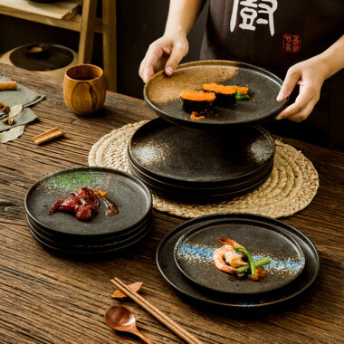 Japanese crockery pasta salad plates and dishes for restaurants and hotels