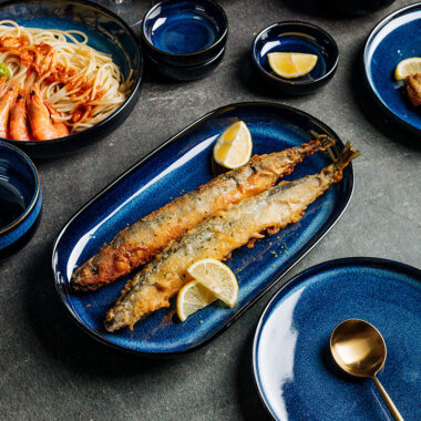 Nordic Blue Crockery Dinner Set – Scandinavian Luxury Tableware