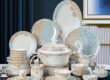 Luxury European Floral Crockery Dinner Set – Porcelain Tableware