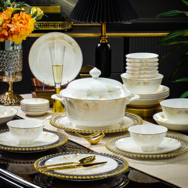 Lightweight Luxury Home Dinner Set for Wholesale
