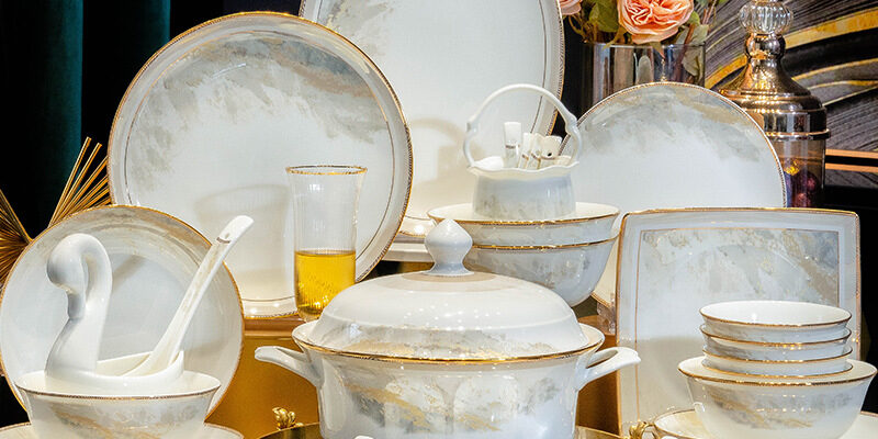 Lightweight Luxury Home Dinner Set for Wholesale