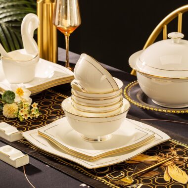 Lightweight Luxury Ceramic Dinner Sets for Modern Homes