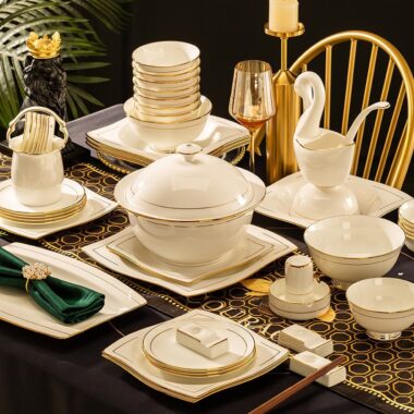 Lightweight Luxury Ceramic Dinner Sets for Modern Homes