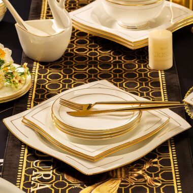 Lightweight Luxury Ceramic Dinner Sets for Modern Homes