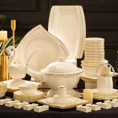 Lightweight Luxury Ceramic Dinner Sets for Modern Homes