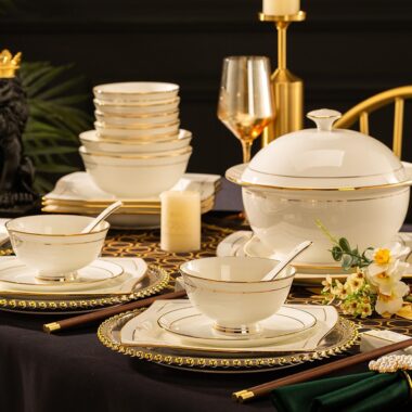 Lightweight Luxury Ceramic Dinner Sets for Modern Homes
