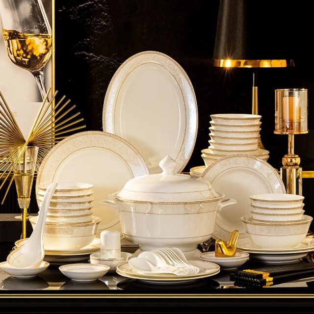 Lightweight Luxury Ceramic Dinner Sets for Modern Homes