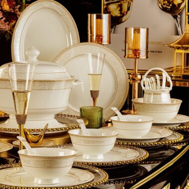 Lightweight Luxury Ceramic Dinner Sets for Modern Homes