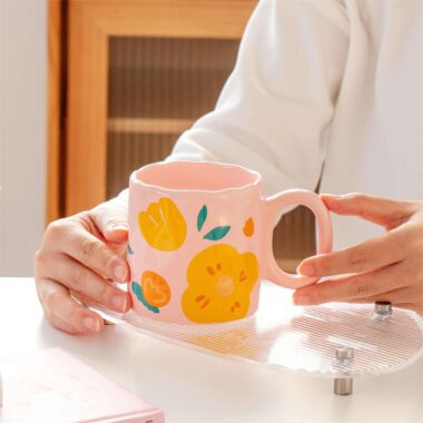 Cute flower-themed ceramic cups and mugs for modern crockery lovers