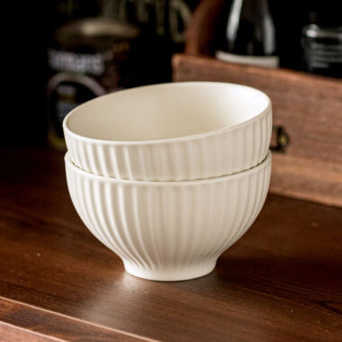 Nordic minimalist ceramic ramen bowl with wide design