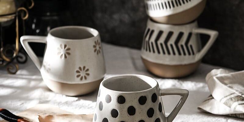 Handmade Nordic minimalist clay mugs and cups for wholesale
