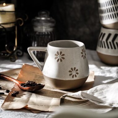 Handmade Nordic minimalist clay mugs and cups for wholesale