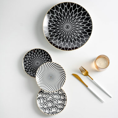 Creative western-style ceramic crockery plates and dishes set