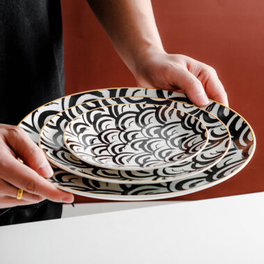 Creative western-style ceramic crockery plates and dishes set