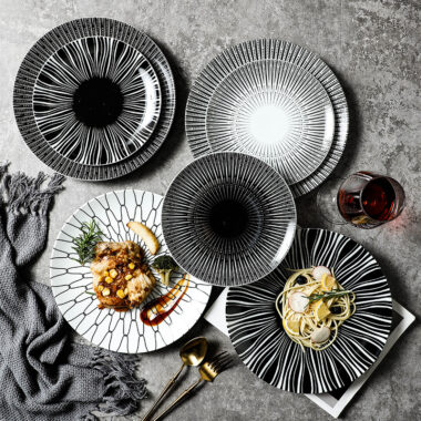 Creative western-style ceramic crockery plates and dishes set