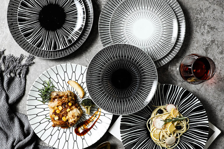 Creative western-style ceramic crockery plates and dishes set