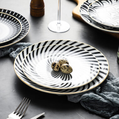 Creative western-style ceramic crockery plates and dishes set