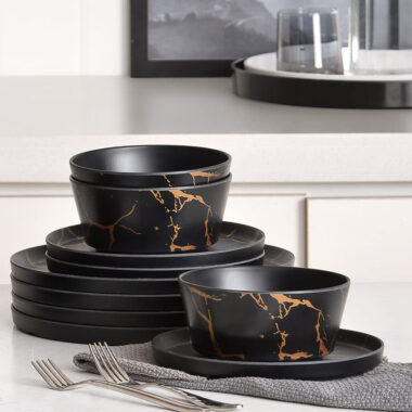 Custom High-Quality Melamine Crockery Dinnerware Set in Assorted Colors