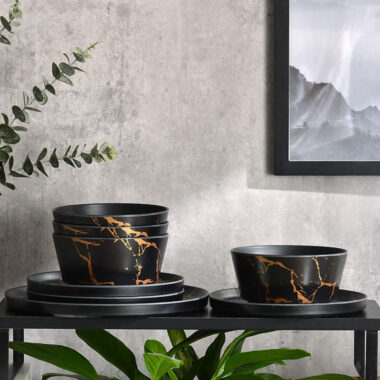 Custom High-Quality Melamine Crockery Dinnerware Set in Assorted Colors