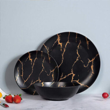 Custom High-Quality Melamine Crockery Dinnerware Set in Assorted Colors