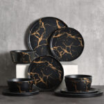 Custom High-Quality Melamine Crockery Dinnerware Set in Assorted Colors