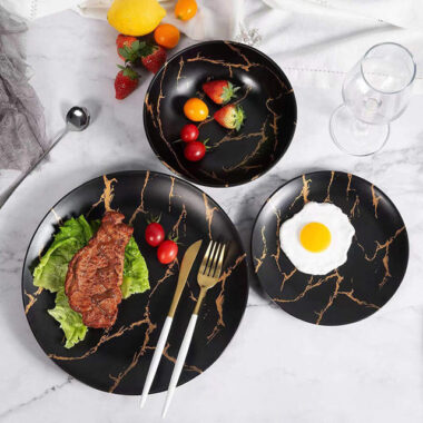 Custom High-Quality Melamine Crockery Dinnerware Set in Assorted Colors