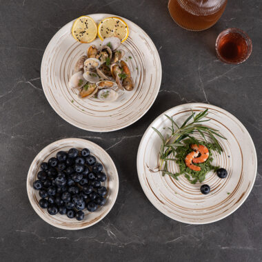 Japanese retro ceramic crockery plates and dishes