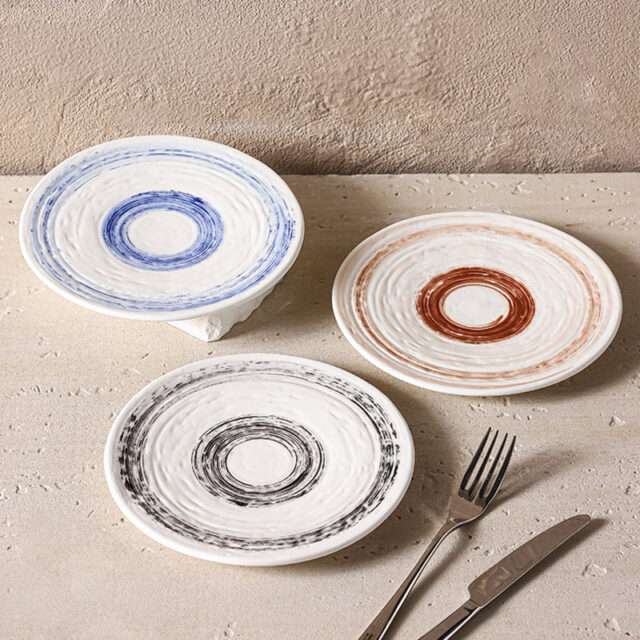 Japanese retro ceramic crockery plates and dishes
