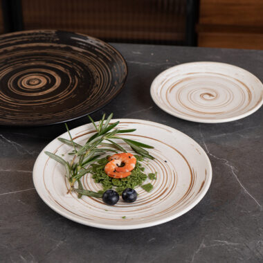 Japanese retro ceramic crockery plates and dishes