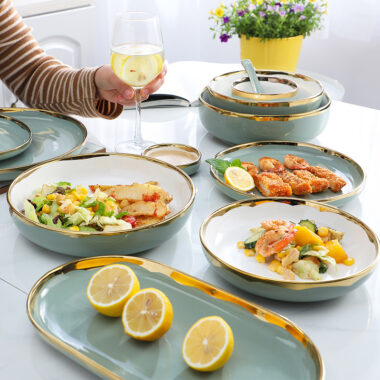 Nordic Style Crockery Dinner Set – Minimalist Modern Design