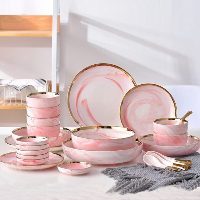 Nordic Style Crockery Dinner Set – Minimalist Modern Design