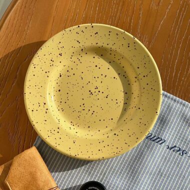 Color splash minimalist ceramic plates & dishes crockery