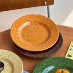 Color splash minimalist ceramic plates & dishes crockery