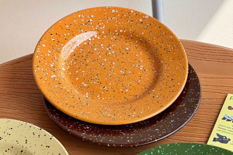 Color splash minimalist ceramic plates & dishes crockery