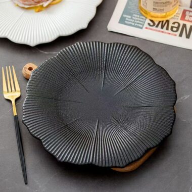 Creative floral ceramic plates & dishes crockery