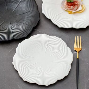 Creative floral ceramic plates & dishes crockery